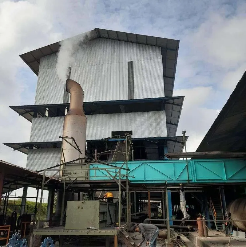 Palm oil mills and refineries work