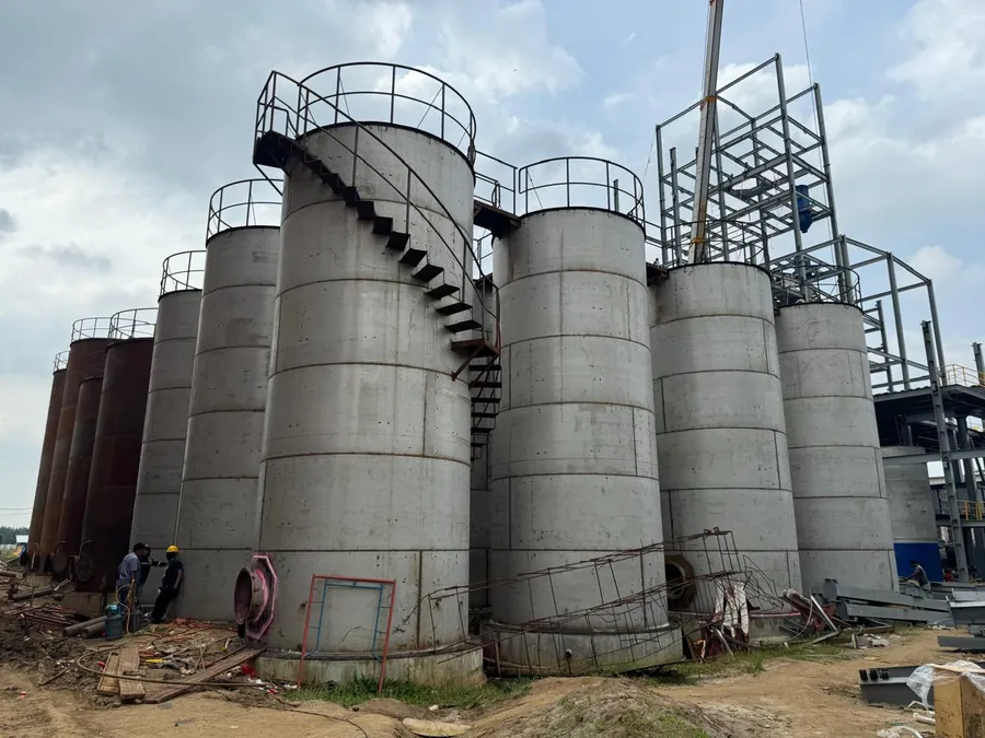 Storage tanks at PT Tanimas Resources International